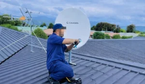 Installtion dish and UHF antenna