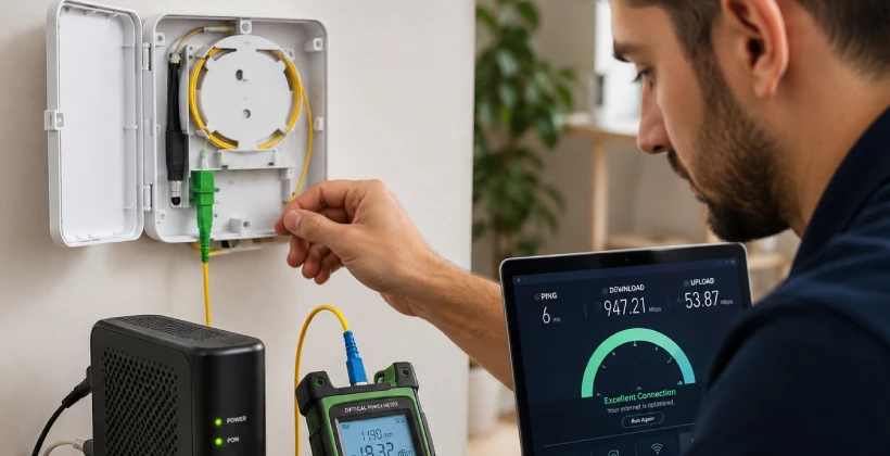 Professional fibre optic cabling and router modem optimization in Wellington and Hutt Valley
