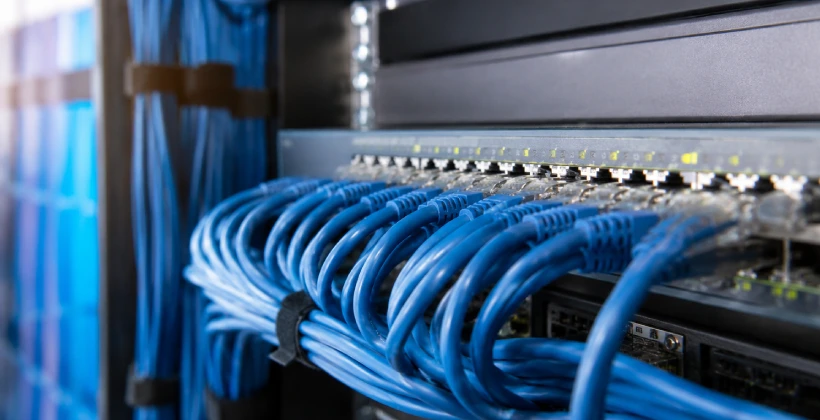 Professional structured Ethernet and data cabling installation
